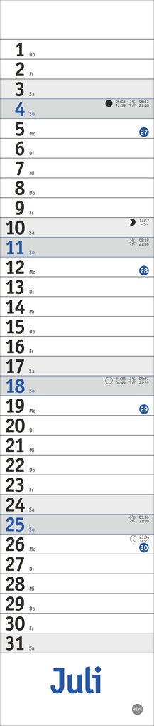 Weitere Ansicht: Langplaner mini, blau 2027