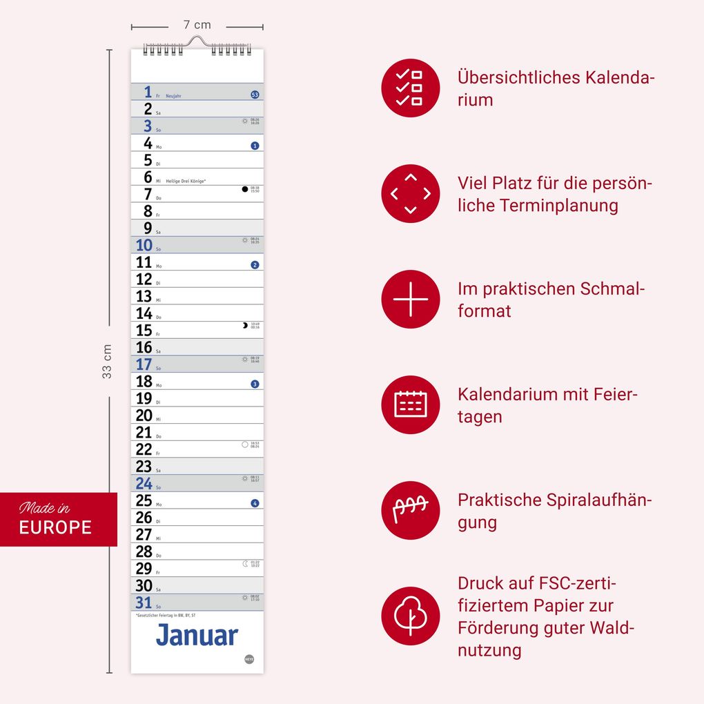 Weitere Ansicht: Langplaner mini, blau 2027