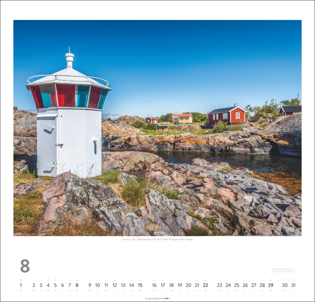 Weitere Ansicht: Schweden Kalender 2027 - Licht und Wasser