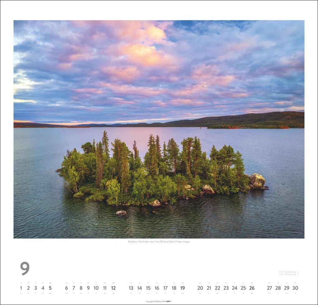 Weitere Ansicht: Schweden Kalender 2027 - Licht und Wasser