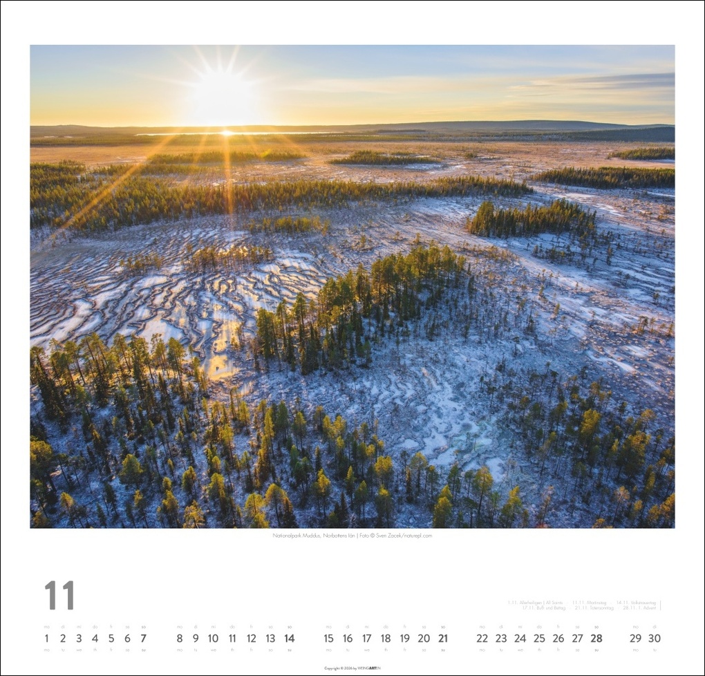 Weitere Ansicht: Schweden Kalender 2027 - Licht und Wasser