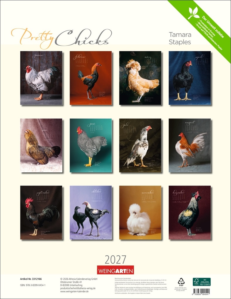 Weitere Ansicht: Pretty Chicks Kalender 2027