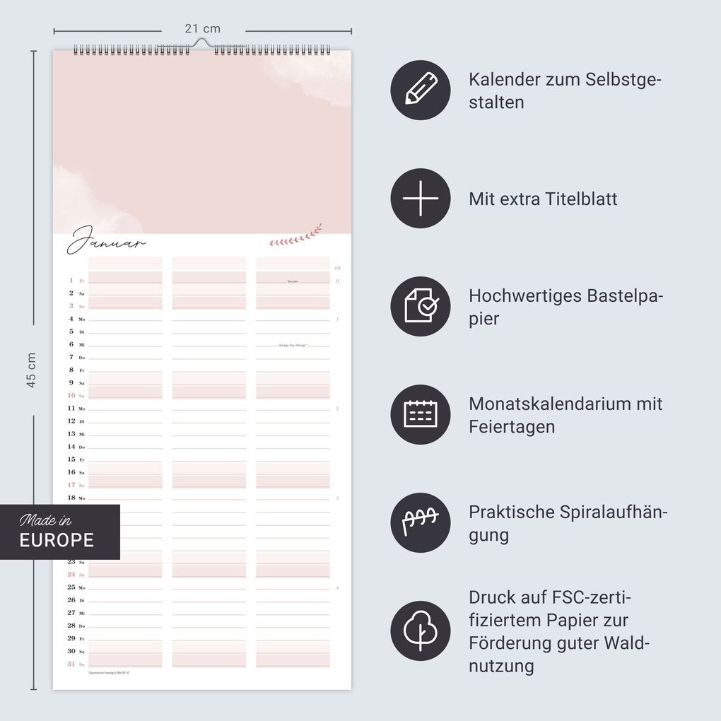 Weitere Ansicht: Kreativ-Planer für zwei Glücksmomente 2027