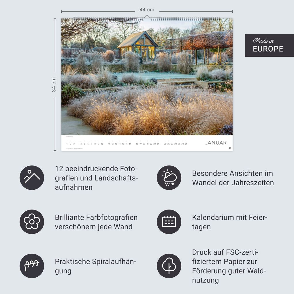 Weitere Ansicht: Gartenparadies Posterkalender 2027