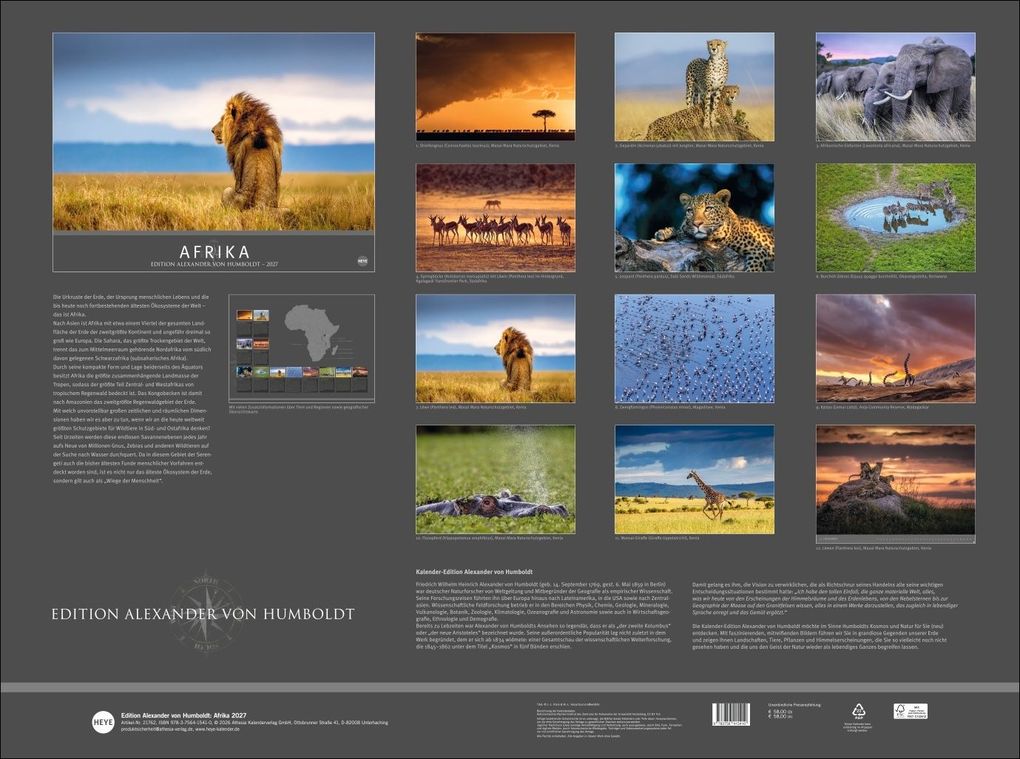 Weitere Ansicht: Afrika - Edition Alexander von Humboldt Kalender 2027