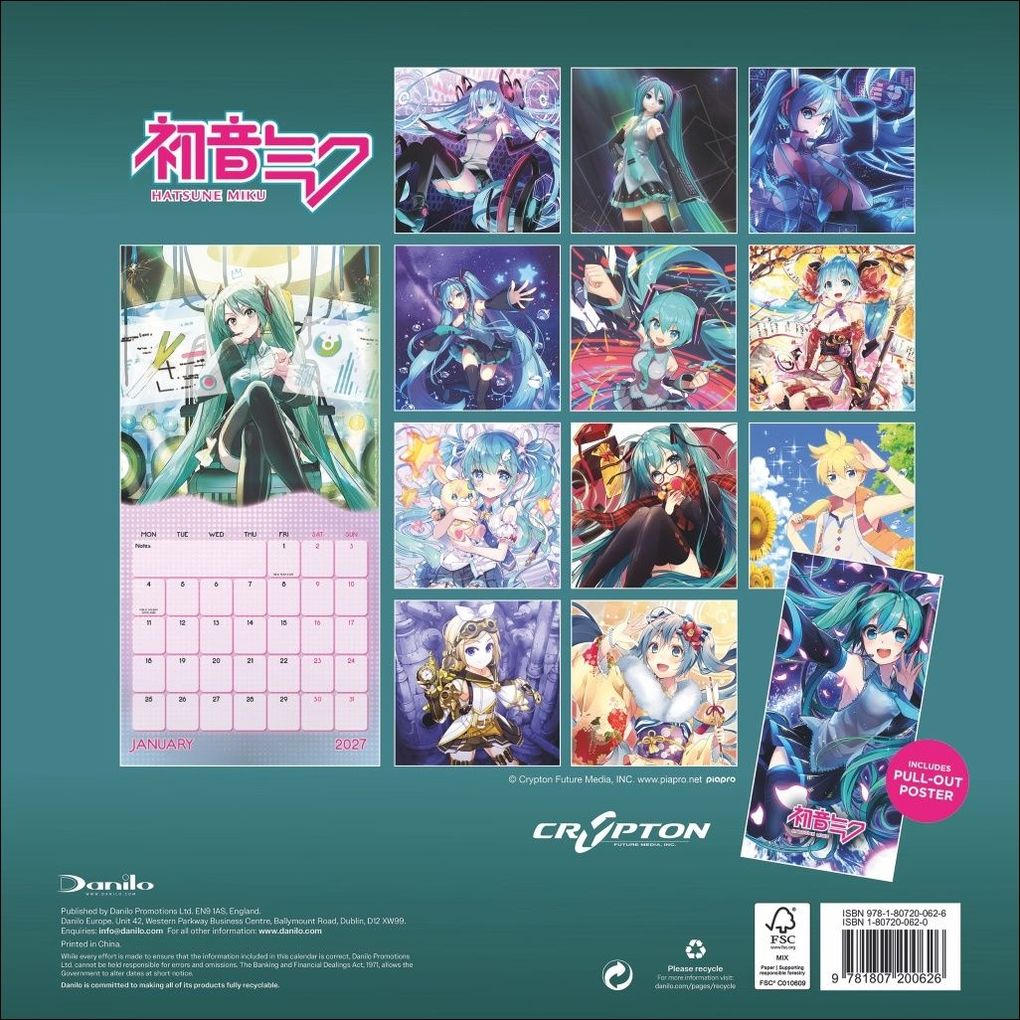 Weitere Ansicht: Hatsune Miku Broschurkalender 2027