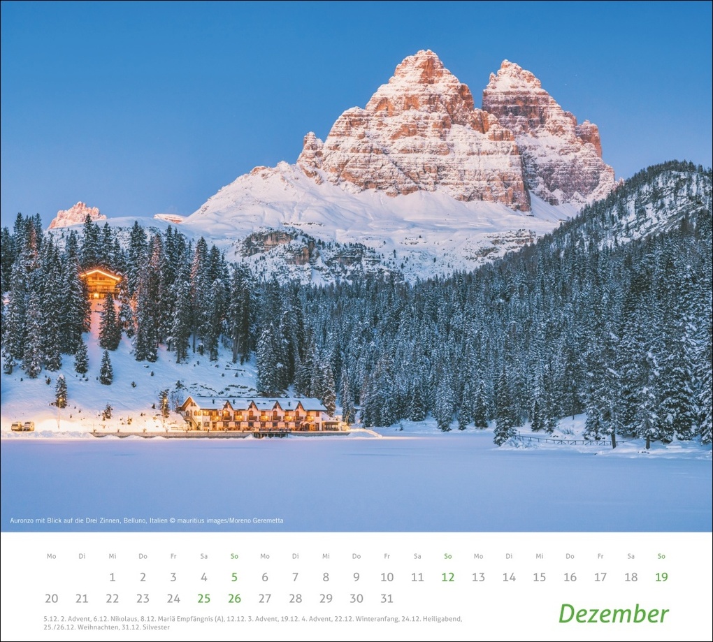 Weitere Ansicht: times&more Alpen Bildkalender 2027