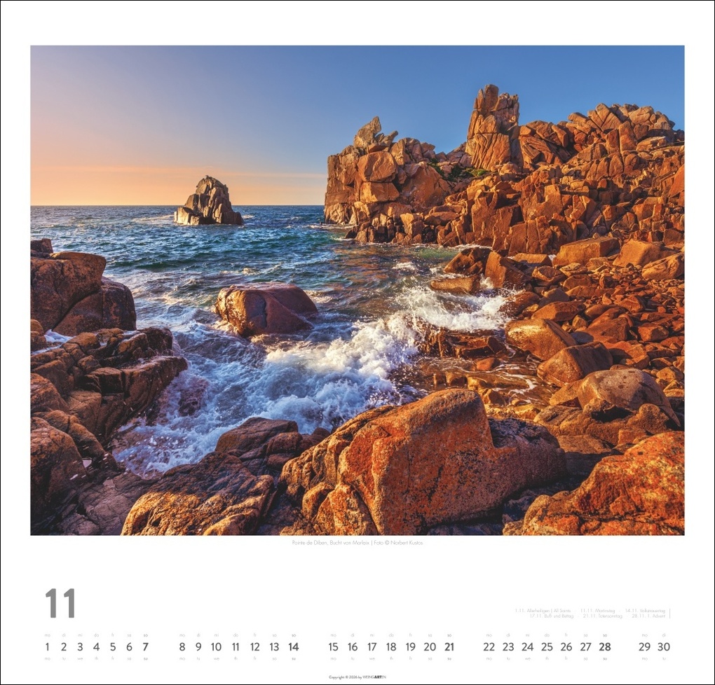 Weitere Ansicht: Bretagne Kalender 2027 - Stürmische Romantik