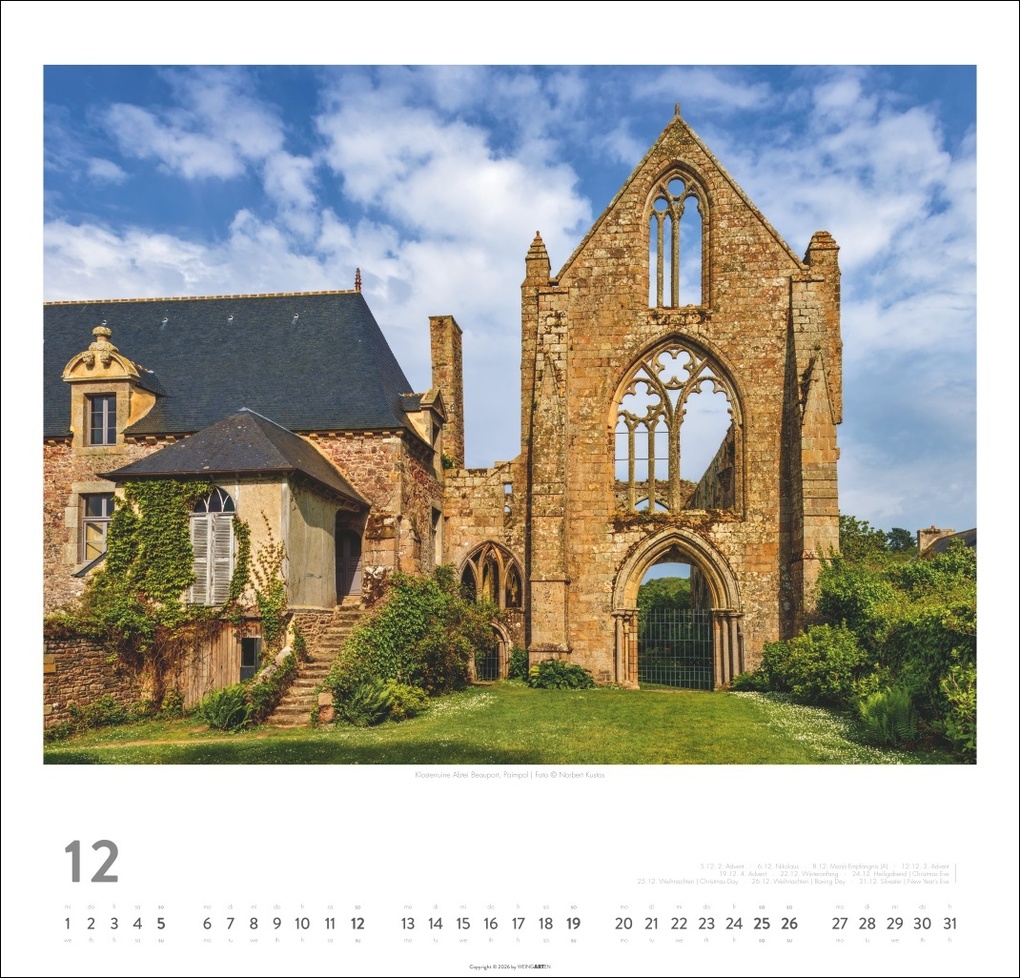 Weitere Ansicht: Bretagne Kalender 2027 - Stürmische Romantik