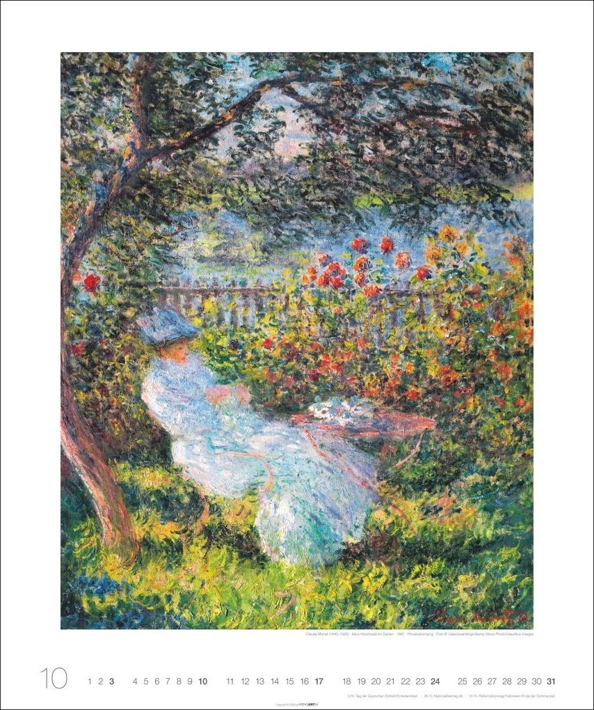 Weitere Ansicht: Die schönsten Gärten des Impressionismus Edition Kalender 2027 | Claude Monet, Camille Pissarro, Alfed Sisley, Vincent van Gogh