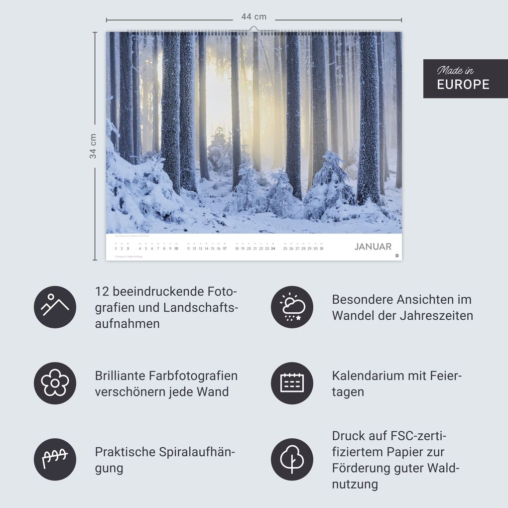 Weitere Ansicht: Orte der Kraft Posterkalender 2027