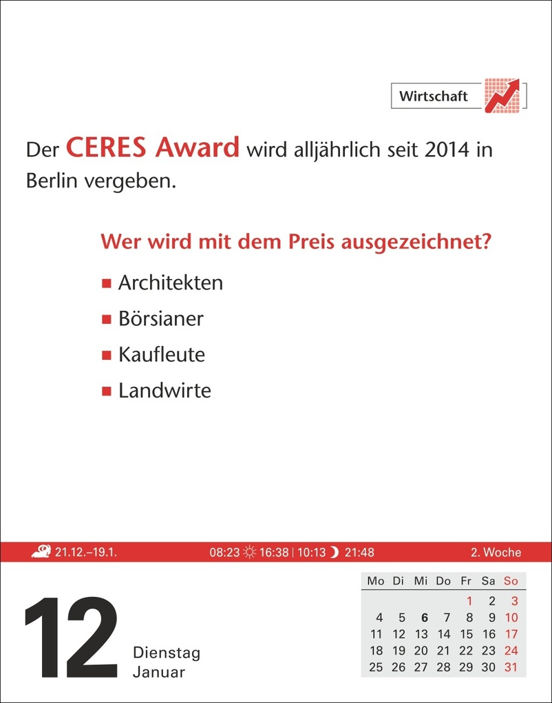 Weitere Ansicht: Duden Allgemeinbildung Tagesabreißkalender 2027 - Wissen und Quizzen | Thomas Huhnold