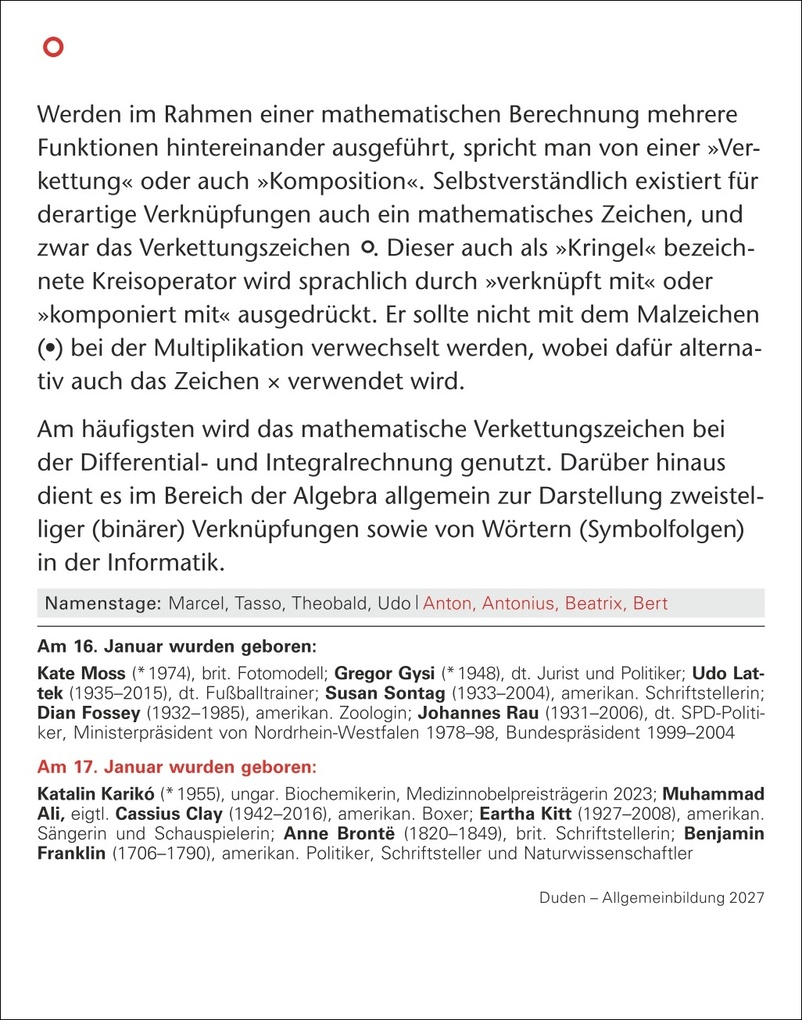 Weitere Ansicht: Duden Allgemeinbildung Tagesabreißkalender 2027 - Wissen und Quizzen | Thomas Huhnold