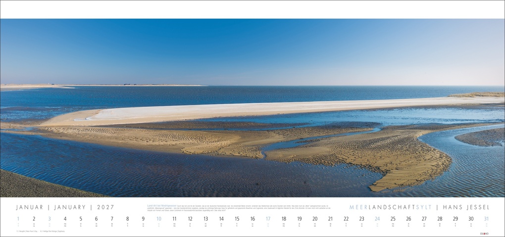 Weitere Ansicht: Meerlandschaft SYLT Kalender 2027 - Hans Jessel
