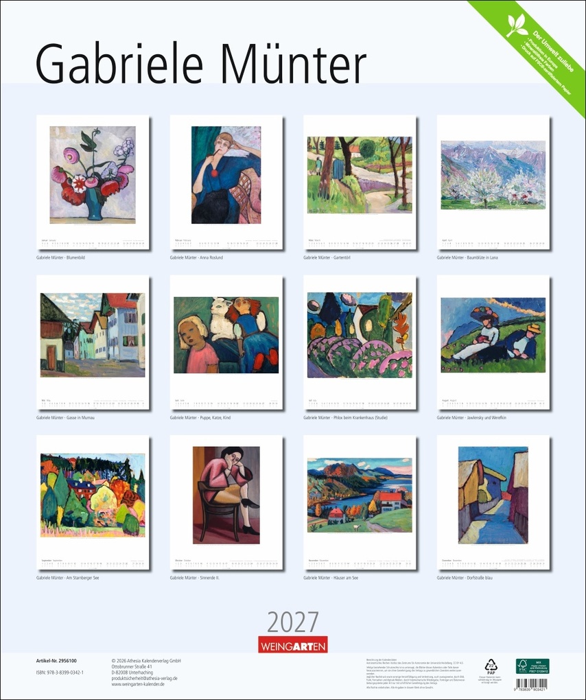 Weitere Ansicht: Gabriele Münter Kalender 2027 | Gabriele Münter