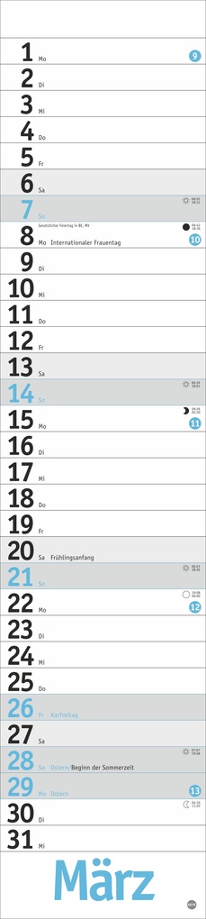 Weitere Ansicht: Langplaner, hellblau 2027