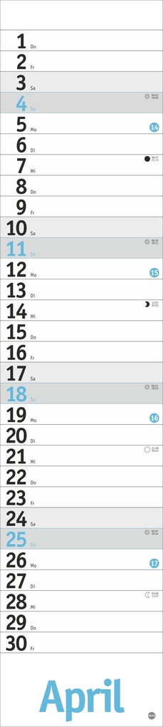 Weitere Ansicht: Langplaner, hellblau 2027