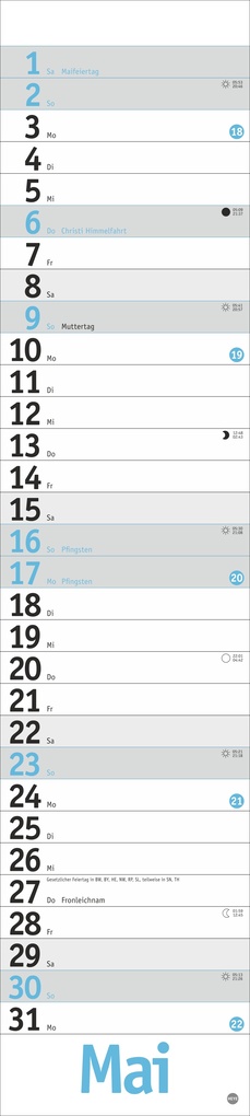 Weitere Ansicht: Langplaner, hellblau 2027