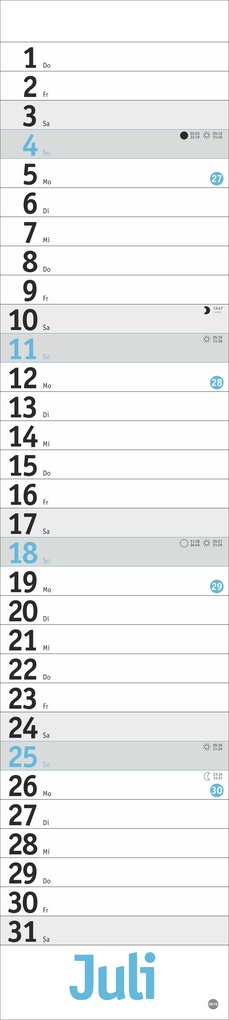 Weitere Ansicht: Langplaner, hellblau 2027