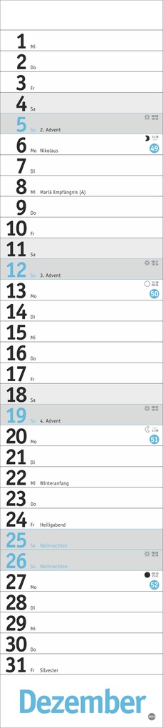 Weitere Ansicht: Langplaner, hellblau 2027