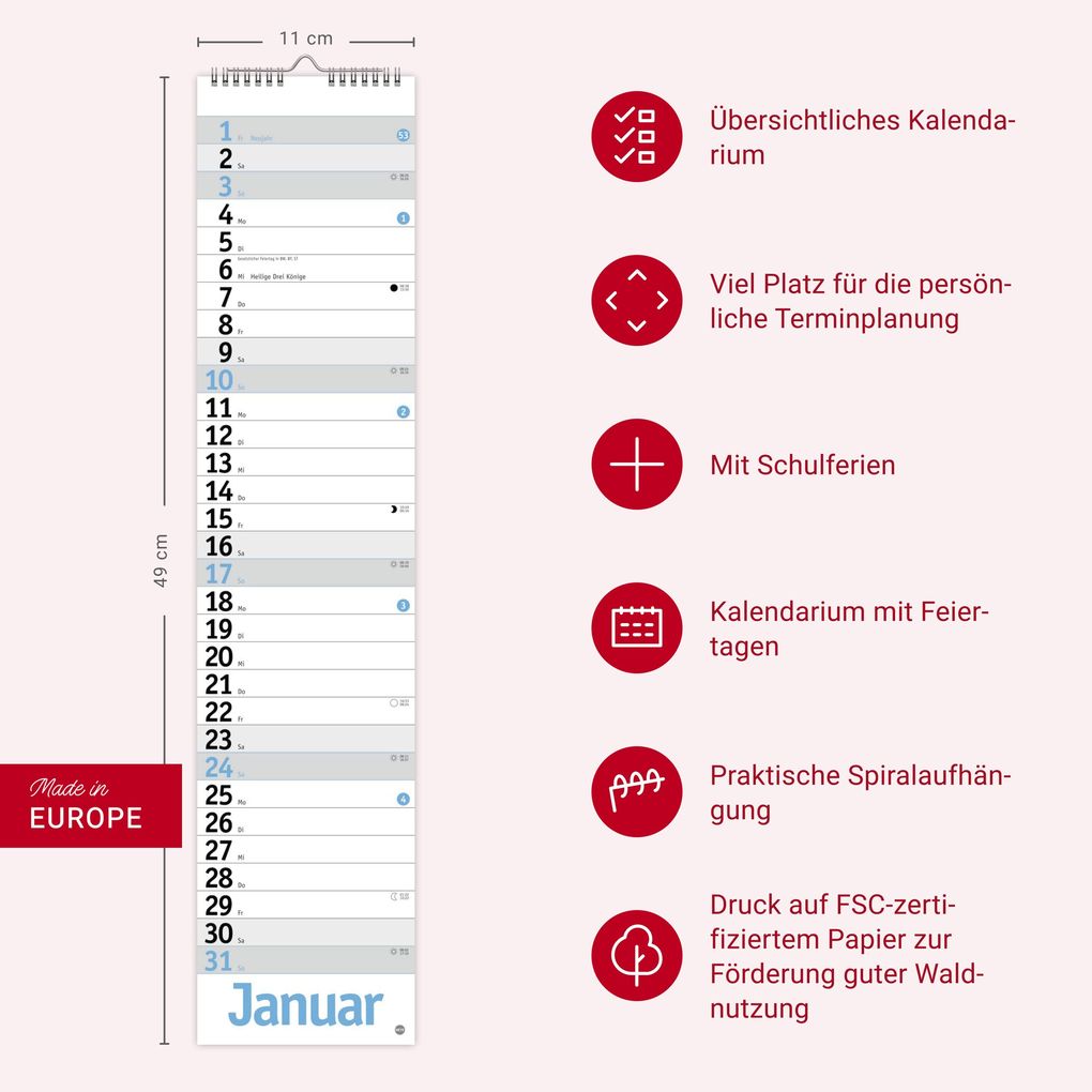 Weitere Ansicht: Langplaner, hellblau 2027