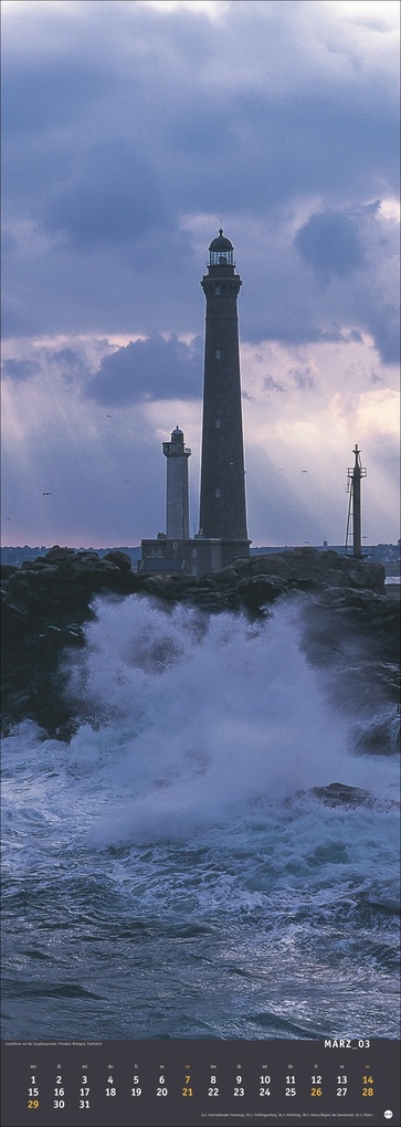 Weitere Ansicht: Jean Guichard: Leuchttürme Vertical Kalender 2027