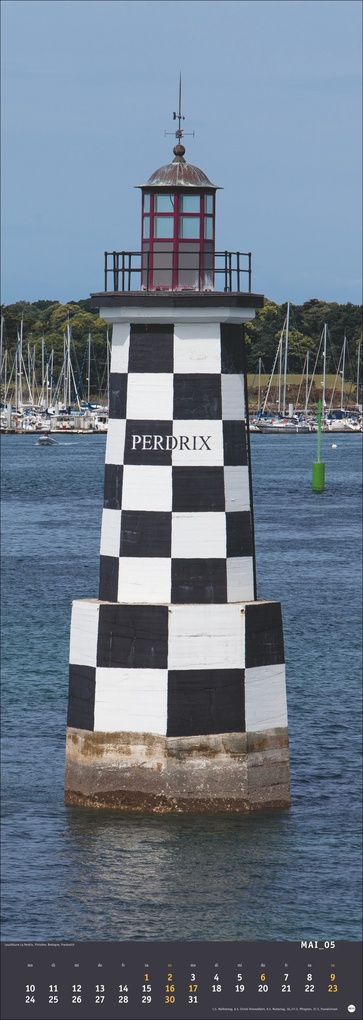 Weitere Ansicht: Jean Guichard: Leuchttürme Vertical Kalender 2027