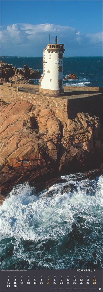 Weitere Ansicht: Jean Guichard: Leuchttürme Vertical Kalender 2027