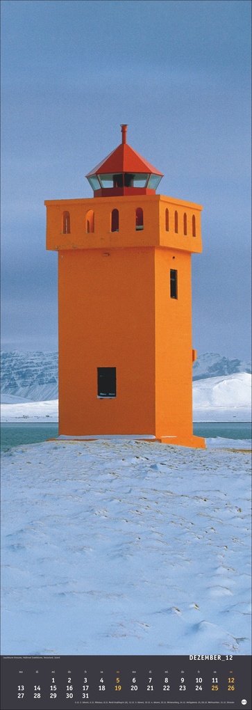 Weitere Ansicht: Jean Guichard: Leuchttürme Vertical Kalender 2027