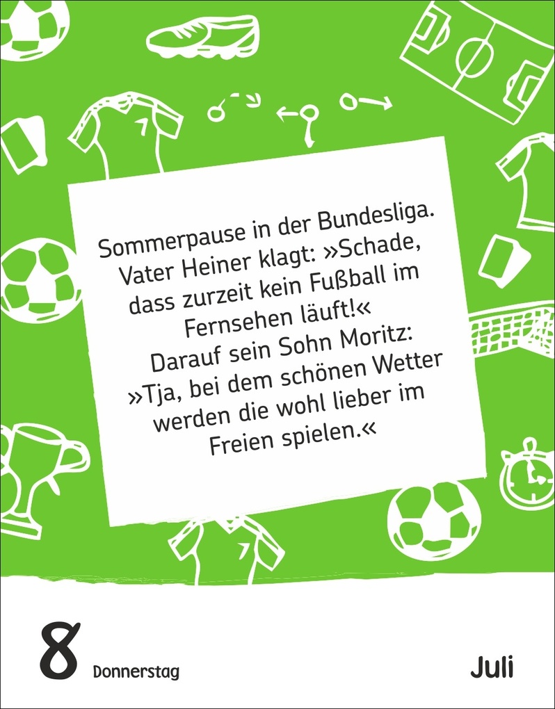 Weitere Ansicht: Fußballspaß für Kids Tagesabreißkalender 2027 - Witze, lustige Sprüche und verrückte Fakten | Jens Liebmann