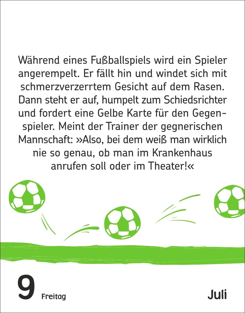 Weitere Ansicht: Fußballspaß für Kids Tagesabreißkalender 2027 - Witze, lustige Sprüche und verrückte Fakten | Jens Liebmann