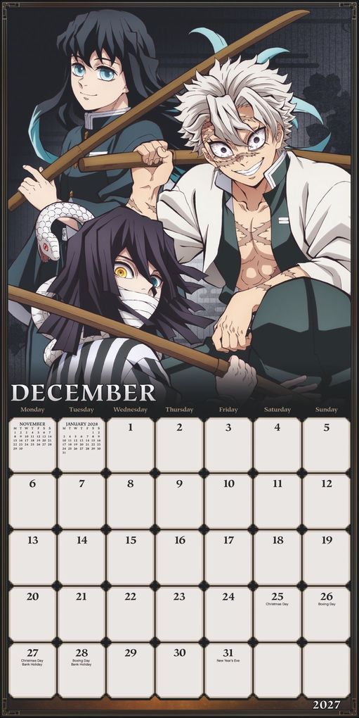Weitere Ansicht: Demon Slayer Broschurkalender 2027