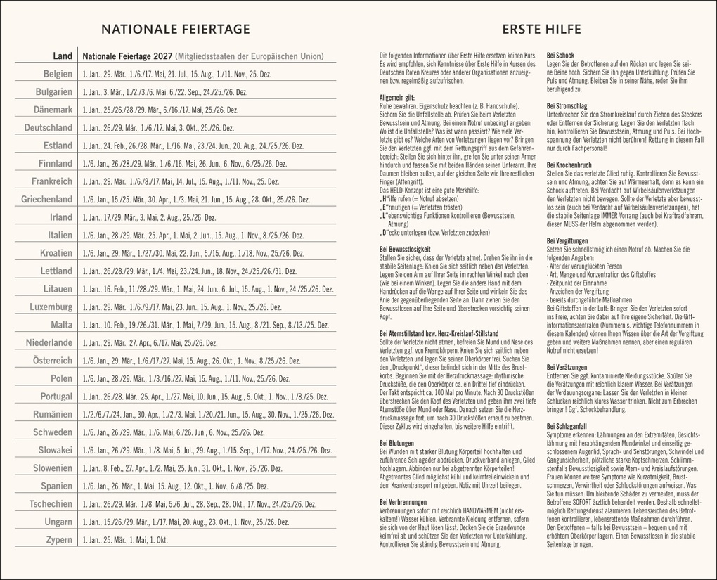 Weitere Ansicht: Kombitimer schwarz mittel 2027