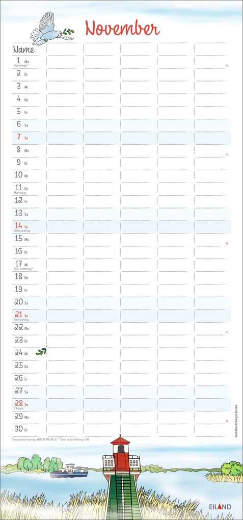 Weitere Ansicht: Der Hamburger Familienplaner 2027 - Margret Bernard