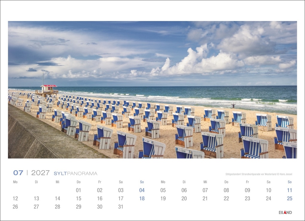 Weitere Ansicht: Sylt Panorama-Postkartenkalender 2027 - Hans Jessel