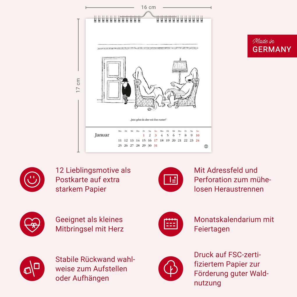 Weitere Ansicht: Loriot Postkartenkalender 2027 | Loriot