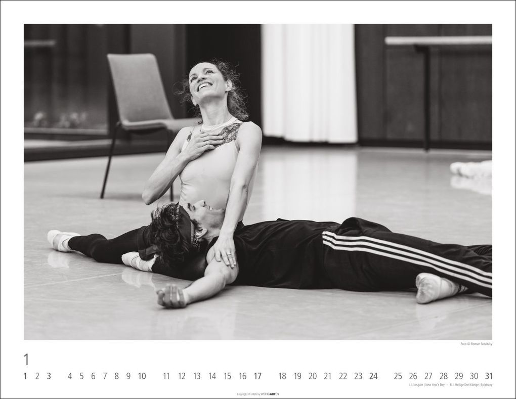 Weitere Ansicht: Ballettsaal - Stuttgarter Ballett Kalender 2027 - Stuttgarter Ballett