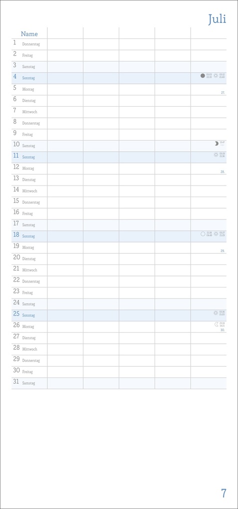 Weitere Ansicht: Familienplaner zum Selbstgestalten 2027