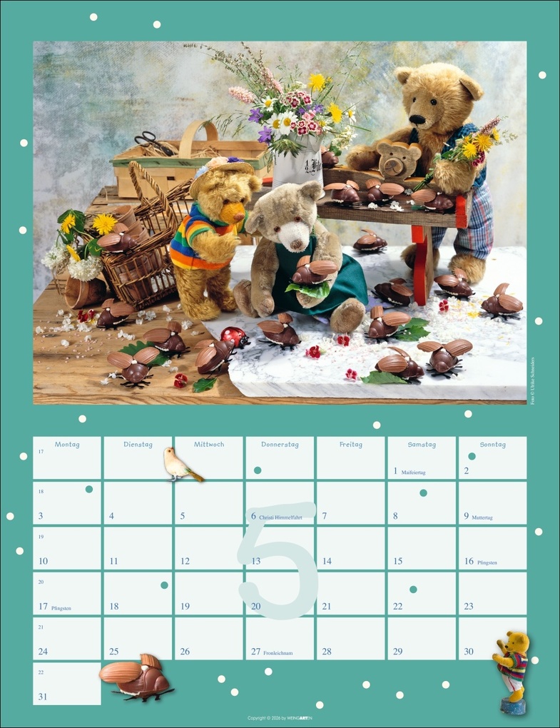 Weitere Ansicht: Teddybären Kalender 2027 | Gisela Hofmann