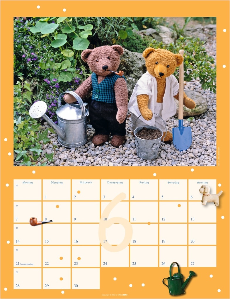 Weitere Ansicht: Teddybären Kalender 2027 | Gisela Hofmann