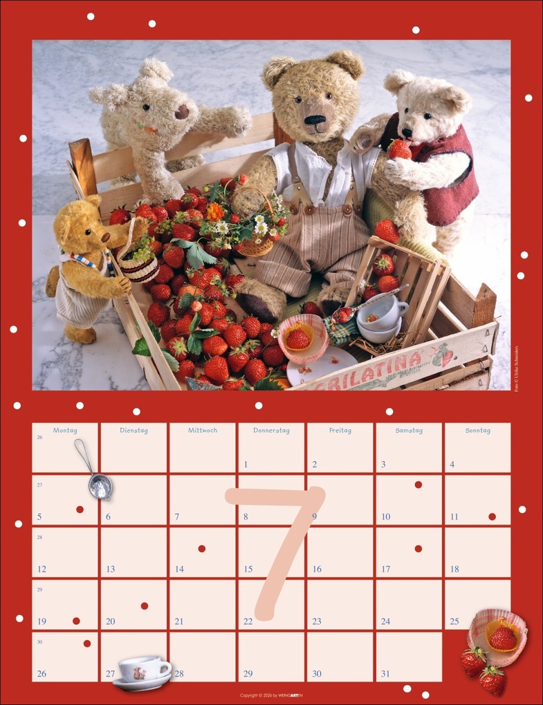 Weitere Ansicht: Teddybären Kalender 2027 | Gisela Hofmann