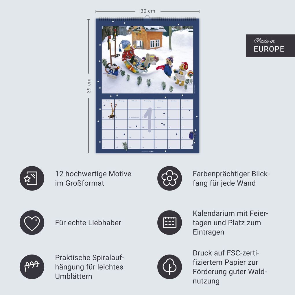Weitere Ansicht: Teddybären Kalender 2027 | Gisela Hofmann