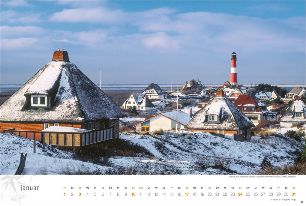 Weitere Ansicht: Nordsee Globetrotter Kalender 2027 - Von frischem Wind und weiten Stränden