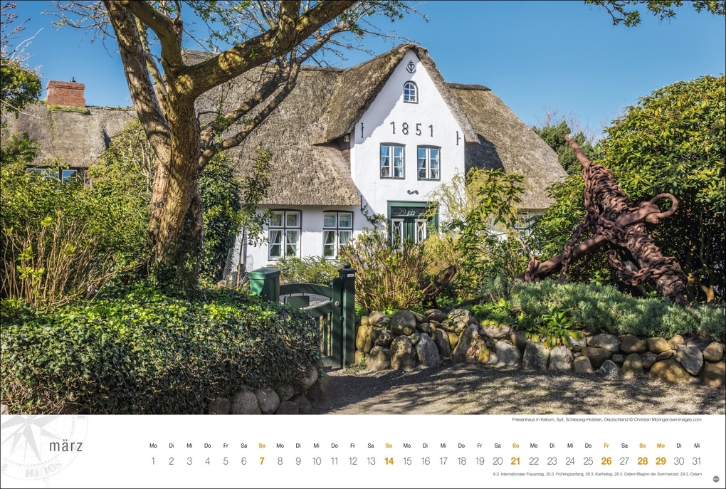 Weitere Ansicht: Nordsee Globetrotter Kalender 2027 - Von frischem Wind und weiten Stränden