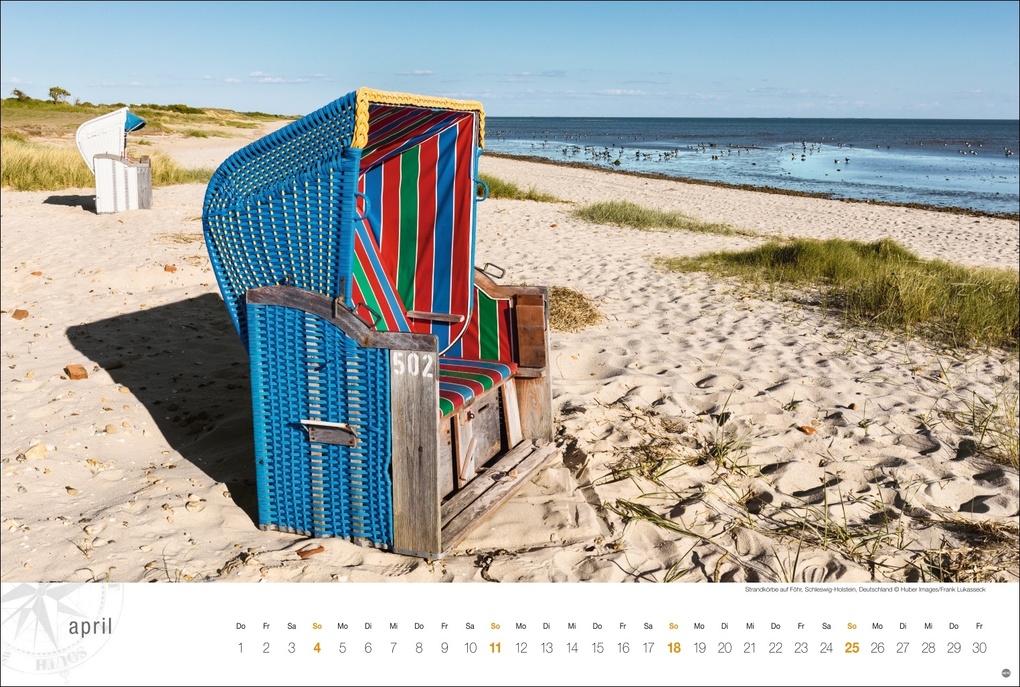 Weitere Ansicht: Nordsee Globetrotter Kalender 2027 - Von frischem Wind und weiten Stränden
