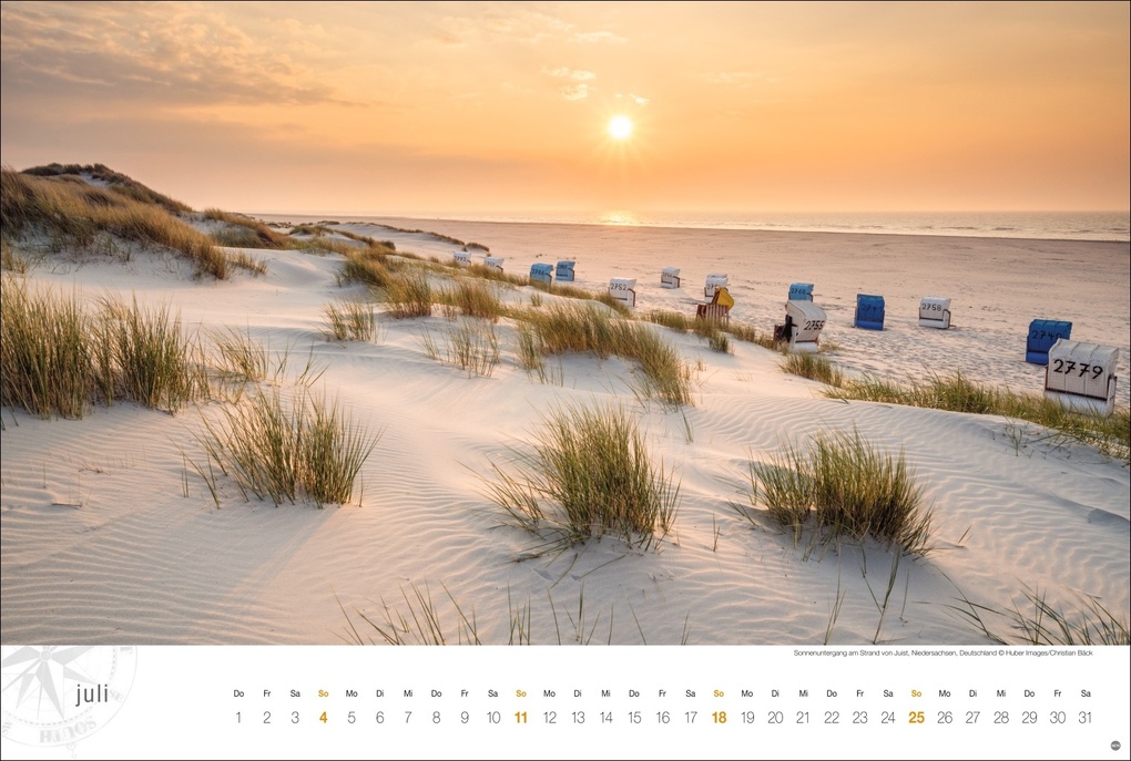 Weitere Ansicht: Nordsee Globetrotter Kalender 2027 - Von frischem Wind und weiten Stränden