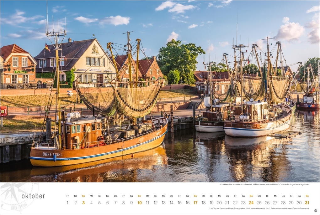 Weitere Ansicht: Nordsee Globetrotter Kalender 2027 - Von frischem Wind und weiten Stränden