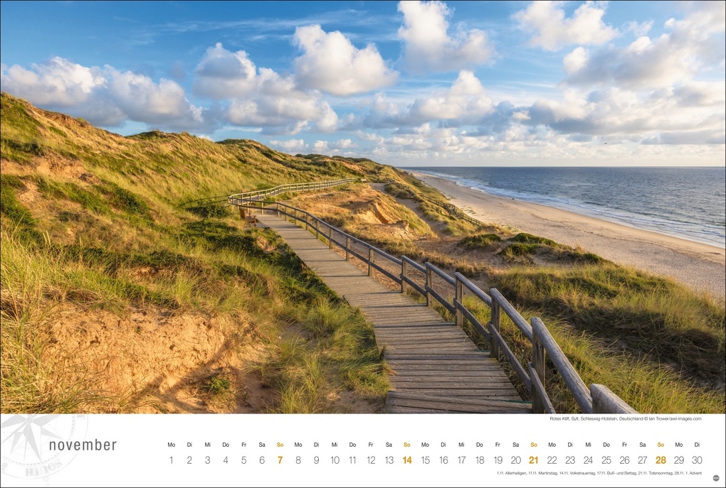 Weitere Ansicht: Nordsee Globetrotter Kalender 2027 - Von frischem Wind und weiten Stränden
