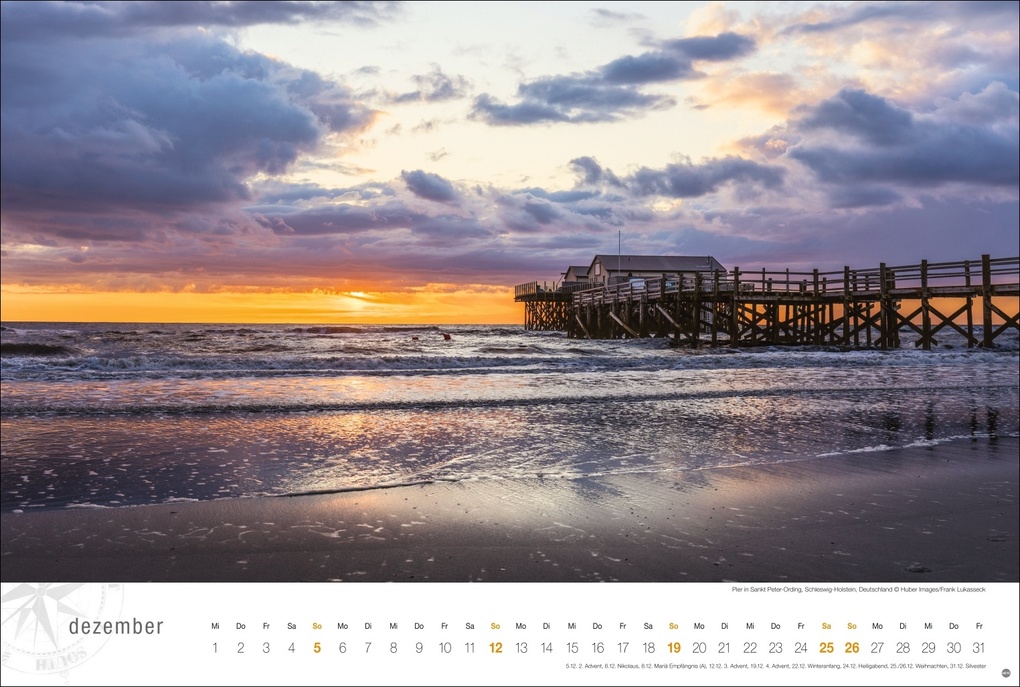 Weitere Ansicht: Nordsee Globetrotter Kalender 2027 - Von frischem Wind und weiten Stränden