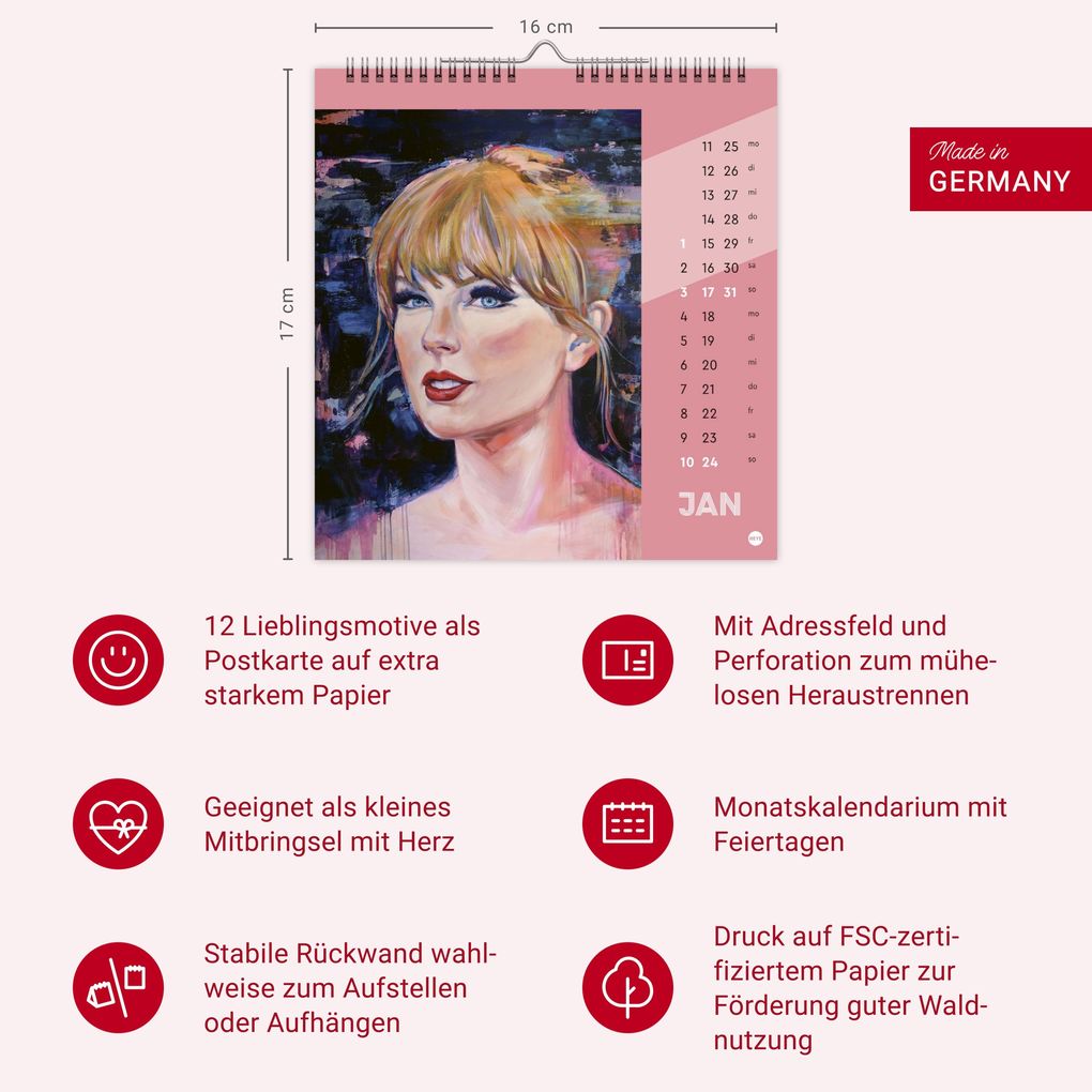 Weitere Ansicht: Taylor Postkartenkalender 2027